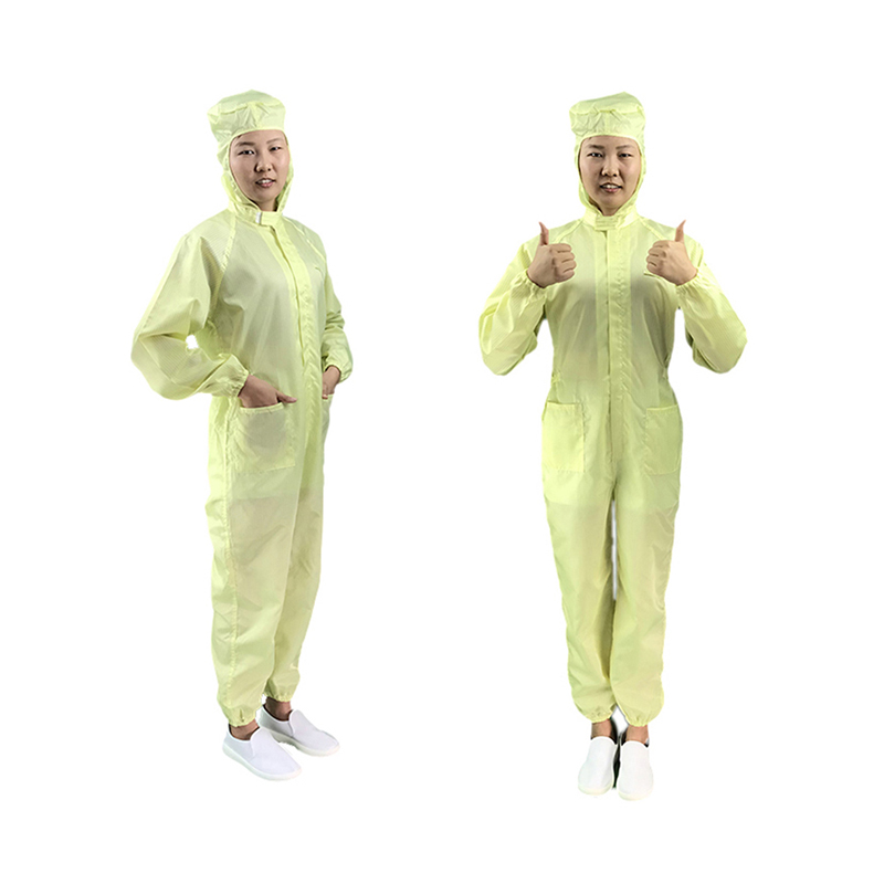 Macacão com capuz Anti estático no meio