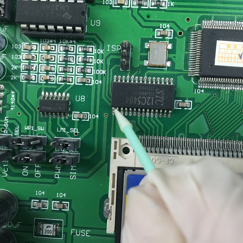 Cotonete de espuma de ponta afiada