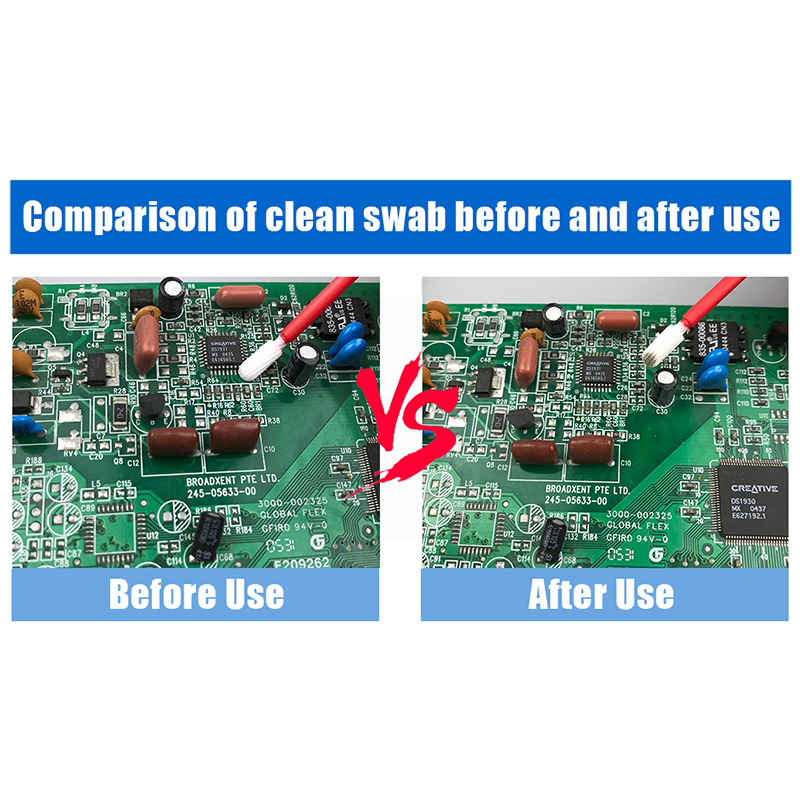 Cotonete de malha de poliéster